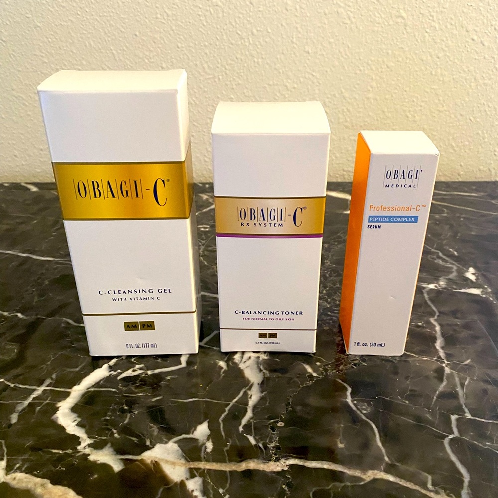 Obagi set of 3 Vitamin C skincare set for brighter, smoother skin